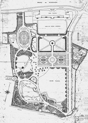 1909年复兴公园建园之初平面图