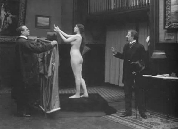 Audrey Munson在电影《Inspiration》中的裸模造型